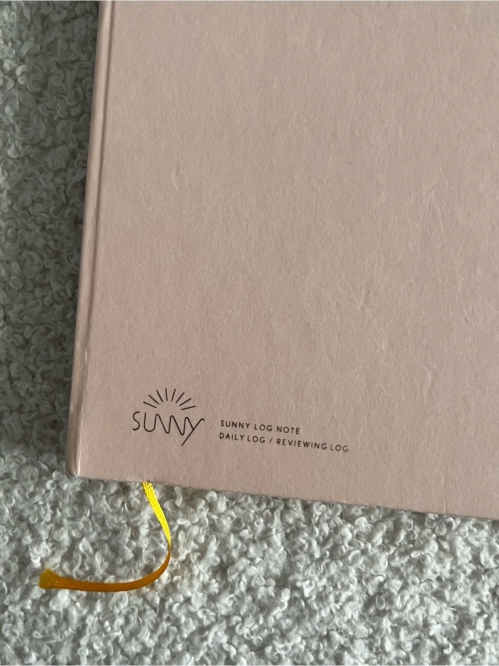 Sunny Minimal Pastel Pink Dot Grid Daily & Reviewing Log Notebook Journal